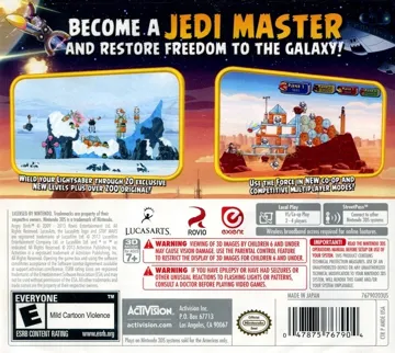 Angry Birds Star Wars (Usa) box cover back